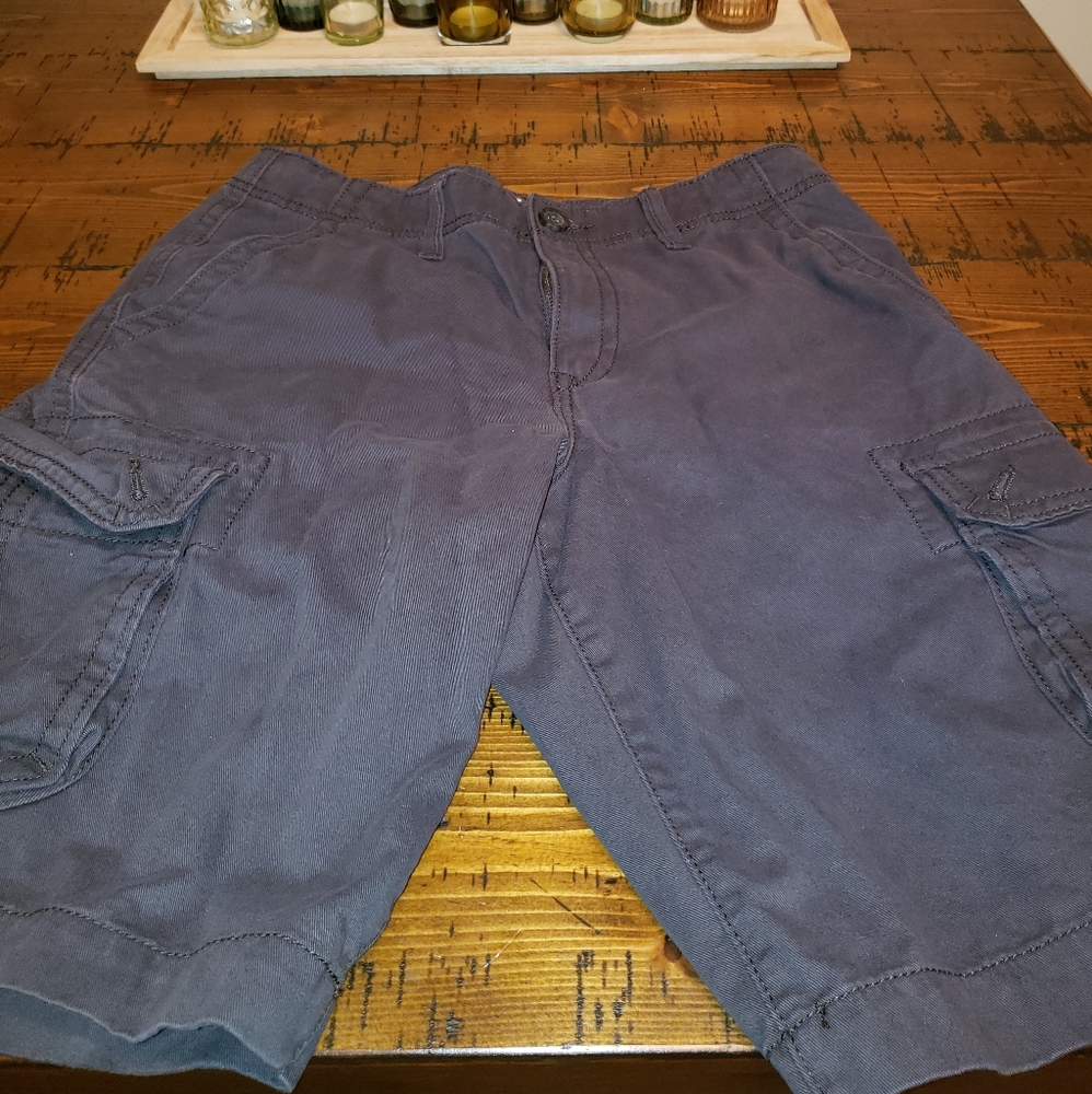 Men's Dark Gray Cargo Shorts
